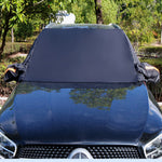 600D Oxford Cloth Car Windshield Sunshade Snow Cover with Rearview Mirrors Covers Waterproof Sun Blocking Snowproof