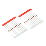 250 Pcs 25 Values 1W Zener Diode Assorted Kit 3V To 33V Assortment Kit