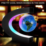 Magnetic Levitating Globe World Map with LED light Home Office Decoration Educational Gifts for Kids US Plug