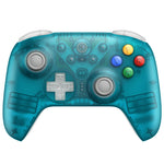 [N64 30th Collection] 8BitDo Ultimate 2 Wireless Controller with TMR Joystick and Hall Trigger Anti Drift 1000Hz Polling Rate RGB Lighting Wired Gamepad with Charging Dock for Windows PC IOS Steam Android Clear Blue