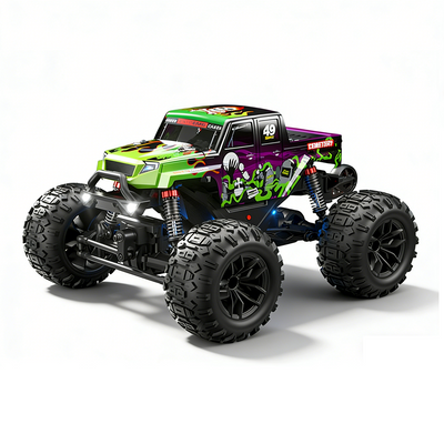 LinkMejor C8830 RTR 1/18 2.4G 4WD RC Car Off-Road Climbing Truck Full Proportional Control LED Light All Terrain Large Foot Dual Motors High Speed Vehicles Models Toys