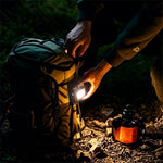 LinkMejor USB Rechargeable LED Camping Lantern with Magnetic Base and Multi-Source COB Work/Repair Light for Outdoor Use