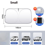 LinkMejor Car Sunshade Windshield Heat Insulation Sunscreen Baffle Car Front Window Sunshade Summer Curtain Car Sunshade