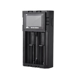 [US Direct] H2 Dual-Slot with LCD Screen Display Li-ion Battery Charger Intellegent Fast Charging for 18650 21700 26650 Rechargeable Batteries For Flashlight RC Toys Home Tools