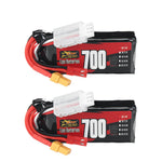 LinkMejor 2S 7.4V 700mAh 75C 5.18Wh LiPo Battery XT30 Plug for RC Helicopter FPV Racing Drone