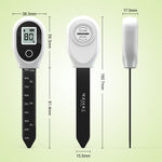 SGS10 Soil Tester  Digital LCD Display High Precision Double Needle Measures Moisture Temperature for Garden Greenhouse Indoor Plants Accurate Soil Health Testing