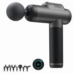 LinkMejor A1-8D Massage Guns Deep Tissue Percussion Muscle Massager 6 Gear Adjustable Type-C Rechargeable Power Display with 8 Heads