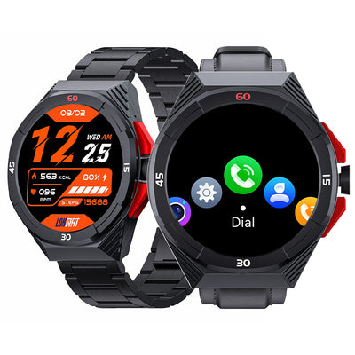 LinkMejor COMET2 PRO 1.46inch HD Screen bluetooth Call Heart Rate Blood Pressure Blood Oxygen Monitor Women's Health Sleep Monitoring Multi-sport Modes Music Playback 5ATM Waterproof Smart Watch