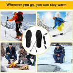 LinkMejor USB Rechargeable Heated Insoles Waterproof Winter Warm Shoe Insoles for Motorcycle Cycling Skiing Hiking Supplies
