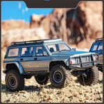 LinkMejor YK4107 1/10 2.4G 4WD RC Car Rock Crawler Two Speed Differential Lock LCG Chassis Tank Turn LED Lights Monster Off-Road Pickup Climbing Truck Vehicles Models Electric Remote Control Simulation Toys