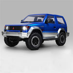 LinkMejor 1297S Newly Upgraded RTR 1/14 2.4G 4WD for Mitsubishi Pajeyo V24WG 1992 Sport RC Car Dual-Speed Mechanical Shifting Classis Off-Road SUV Climbing Truck LED Light Full Proportional Control Metal Gears CVD Straight Axle Vehicles Models Toys