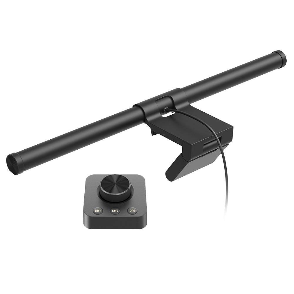 LinkMejor Monitor Light Bar Eye-Care Flicker-Free Desk Lamp 3 Color Temperatutes Ajustable Wireless Remote Control Stepless Dimming Aluminum Alloy Computer Screen Light
