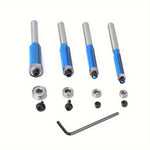 16pcs 1/4 Inch Shank Router Bit Set with Bearing Tungsten Carbide Tips Precision Bearings Steel Shanks Heat-Resistant Coating for Woodworking Trimming Grooving Forming