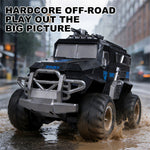 LinkMejor Q241 RTR 2.4G 4WD RC Car Waterproof Amphibious Off-Road Truck Armored 360 °Rotation Vehicles Model Toys