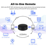 Tuya WiFi IR+RF 433Mhz Remote Control Universal Infrared Remote Controller for TV Air Conditioner Voice APP Alexa Google Home