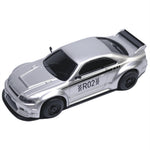 LinkMejor R02 1/64 2.4G RWD Drift RC Car Mini Race LED Light Radio Control High-Speed Motor On-Road Racing Vehicle Model Boys Gifts 60 Minutes Playing Time Toys