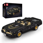 Mould King 10029 1 /16 Scale The MOC Firebird Building Block Assembly 70s Convertible Vintage Car Model Brick Set 1557PCS Kids Christmas Gift