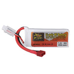 LinkMejor 7.4V 2500mAh 35C 2S LiPo Battery T Deans Plug for RC Drone