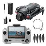 LinkMejor YL059 GPS 5G WiFi FPV with 4.5inch LCD Screen Controller Voice Prompts 720P HD Dual Camera Servo Gimbal Lifting Obstacle Avoidance One-Key Airdrop Brushless Foldable RC Drone Quadcopter RTF
