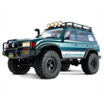 FMS FCX10 OVR LC80 RS for TOYOTA Land Cruiser 1/10 2.4G 4WD Green Brushless RC Car Rock Crawler Off-Road Climbing Truck LED Light Metal Oil Shocks Gears CVD Shafts Two Speed Straight Bridges Vehicles Models Toys