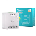LinkMejor MINI-D Dry WiFi Smart Switch with Matter Dry Contact Output AC/DC Input Compatible Alexa & Google Home for Garage Doors Boilers Low Power DC Motors/Solenoid Valves