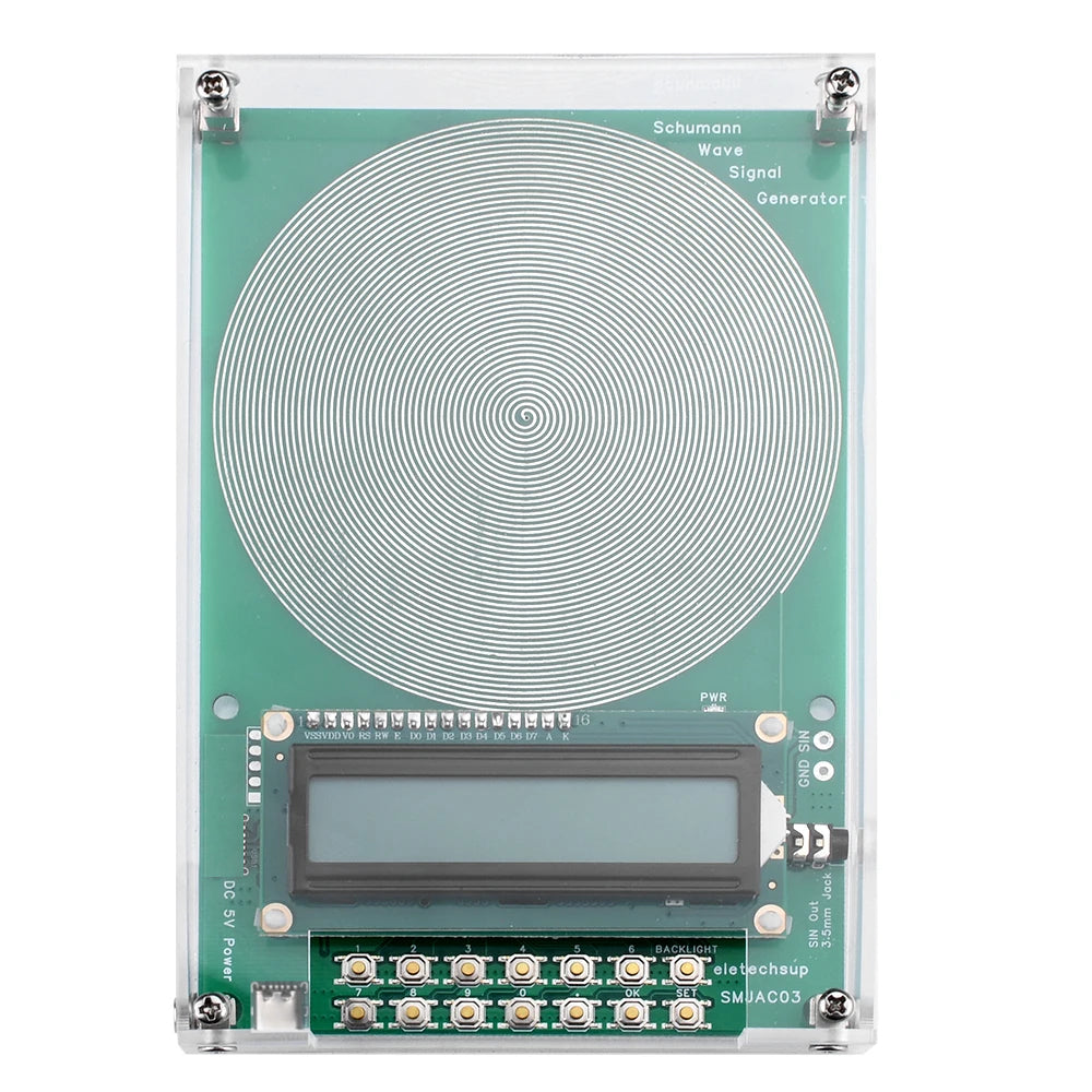 7.83Hz Schumann Waves Resonance Generator Ultralow Frequency Pulse Audio Resonator 0.01Hz~100000Hz Adjustable