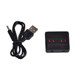 3.7v One To Four Small White Head Charger Toy Battery Quadcopter With Overcharge Protection Drone Accessories