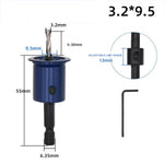 6.35mm 1/4 Inch Shank Countersink Drill Bit Woodworking Counterbore Hole Drill Bit Adjustable Depth Stop