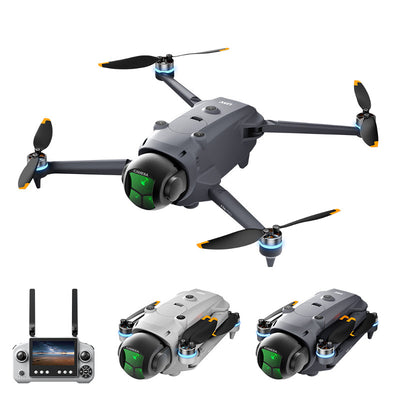 QY A26 PRO GPS 5G WiFi FPV with 4.5inch LCD Screen Controller 1080P HD Dual Camera Servo Gimbal 360° Obstacle Avoidance One-Key Airdrop Brushless Foldable RC Drone Quadcopter RTF