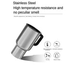 500ML 12V Car Heating Cup Insulated Water Cup Travel Mug Bottle Car Electric Kettle Car Heating Cup Stainless Steel Thermos Heating Water Bottle Car Kettle Thermos Water Tea Milk