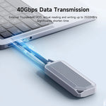 Hagibis USB4 Data Cable 40Gbps USB C to C Short Cable PD 240W 8K 60Hz for TB3/4 15 Pro Max SSD Power Bank