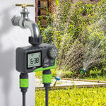 Rainpoint Dual Zone Outdoor Garden Smart Timer Irrigation Valve Automatic Watering Device Smart Timer Controller for Garden