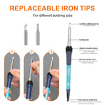 BK969 90W Soldering Iron Station with Ceramic Heating Core Rapid Fast Temperature Recovery Precise Control Safety Earth-Leakage Protection Ergonomic Handle for Efficient Accurate Welding
