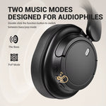Oneodio SuperEQ V16 Wireless Headset Bluetooth Headphones 40mm HiFi Drivers 90H Playtime Built-in HD Microphone Support Wired Connection Ergonomics Design Over-Ear Headphones