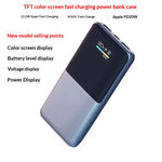 22.5W Fast Charging Module DIY Power Bank Case TFT Color Screen Digital Display 3.7V Ternary Lithium Battery Motherboard Kit