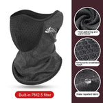 Golovejoy Winter Breathable Windproof Anti-smog Cycling Mask Warm Ear Protection Neck Cover for Outdoor Sports Skiing