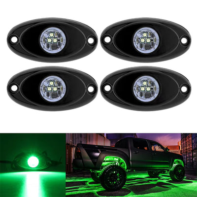 4PCS / 6PCS Car Chassis Light for Jeep ATV SUV Offroad Car Truck Boat Waterproof Underglow LED Neon Lights