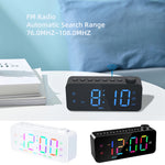 LinkMejor LED Digital Alarm Clock with FM Radio / Dual Alarm / Snooze / External USB Charging Port / Dimmable Night Light For Bedroom / Office