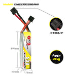 5Pcs LinkMejor GNB 7.6V 530mAh 90C 2S LiHV Lipo Battery XT30 Plug for Sub250 Nanofly20 iFlight CineBee Emax Tinyhawk II Mobula8 TinyGo CRUX3 FPV Racing Drone