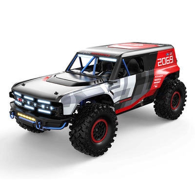 LinkMejor H8P 1/8 2.4G 4WD 4CH Sensored Brushless Motor RC Car Crawler Vehicle Model RTR Bronco Baja 1000 Genuine Authorization with Remote Diff Locks