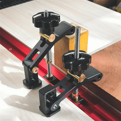 LinkMejor Woodworking T-Slot Clamp Adjustable Quick Positioning Hold Down Jig 45/30 Type T-track Slide Blocks Workbench Press Fixing Tool