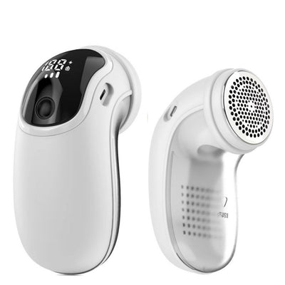 Tevorex Rechargeable Lint Remover Portable Fabric Shaver 6 Blade 3 Speed Settings 100ml Dust Container Digital Display for Clothes Blankets Sweaters