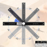 2-in-1 Digital Angle Finder Protractor with 7 Inch/200mm Ruler Spill-Proof Design for Woodworking Carpenter Construction DIY Tool LED Display High Accuracy Measurement