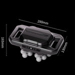 18-Head Fascia Gun Muscle Massager 20 Speed Levels Deep Tissue Percussion Therapy 2000mAh for Body Recovery Fitness Enthusiasts