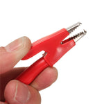 LinkMejor 5Pcs 1M 4mm Silicone Banana Plug to Crocodile Alligator Clip Test Probe Lead Wire Cable