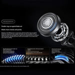LinkMejor MIJIA PDL11 Electric Shaver Pro with Shaving Pressure Display Dual Ring Foil 360° Floating Head Long Battery Life Type-C Charging