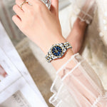 LinkMejor Women Luxury Watch Luminous Waterproof Quartz Watch Analog Calendar Business Wrist Watch Date Watch Stainless Steel Ladies Wristwatch