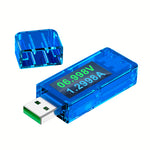 T25 USB 2.0 Color Display Tester 0.96 Inch IPS 4-30V 0-6A 0.001V/0.0001A WiFi 2.4G Android App Auto Rotate Screen USB-A Pass-Through Firmware Update Digital Clock