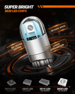 LinkMejor Pack of 10 LED Bulbs T10 2835 Dome Light Width Lights Signal Lights 60LM Brightness Instrument Lights
