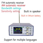 TEF6686 Desktop Radio Professional Grade Sensitivity Antenna FM Full Band 65MHZ-108MHZ AM 144KHZ-27MHZ ABS Material With In-Built Automatic Channel Closure High Coverage International Radio Reception